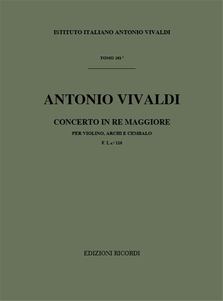Concerti Per Vl., Archi E B.C.: In Re Rv 211